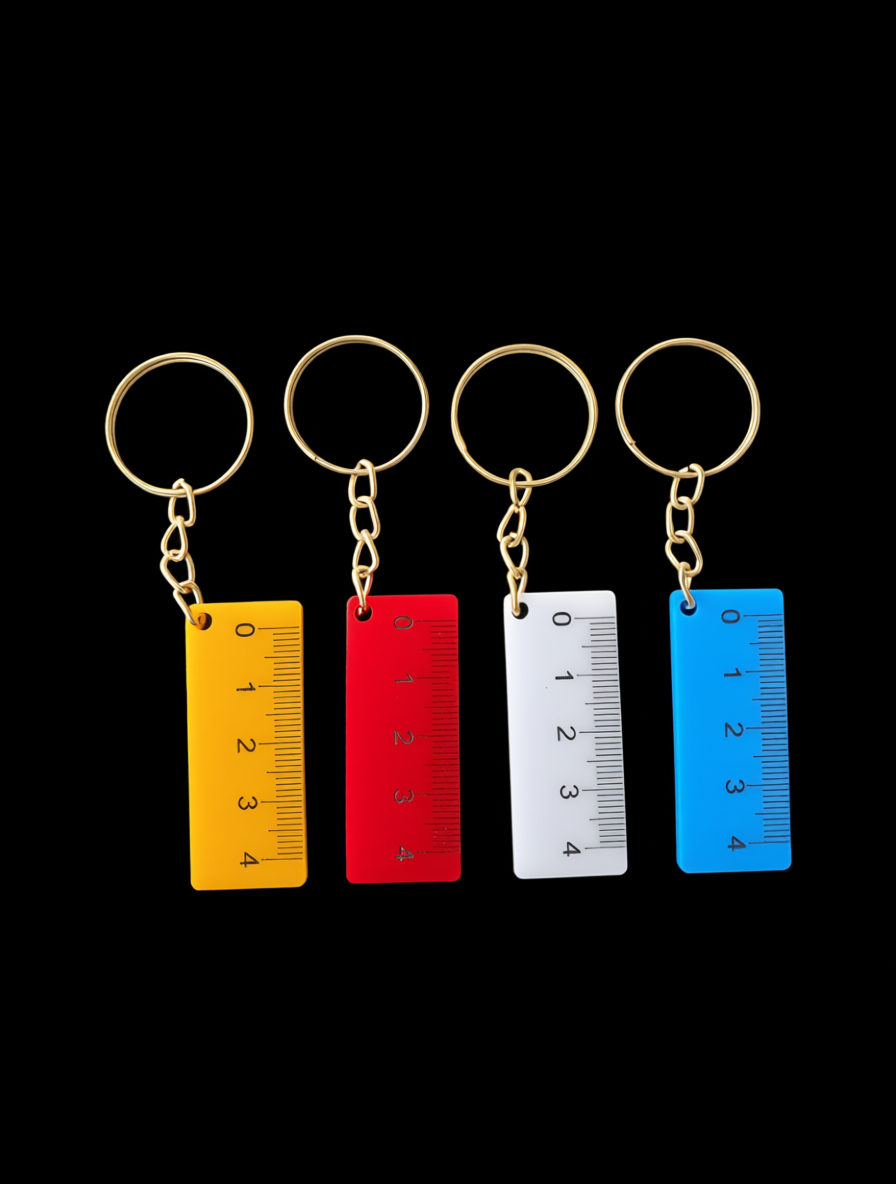 جا کلیدی خط کش 4 سانتیمتری (پک 25 عددی )+ حک اختصاصی متن دلخواه