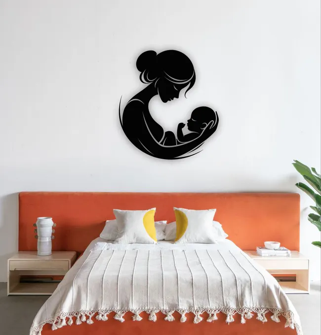 دکوراتیو جنس پلکس طرح مادر و کودک