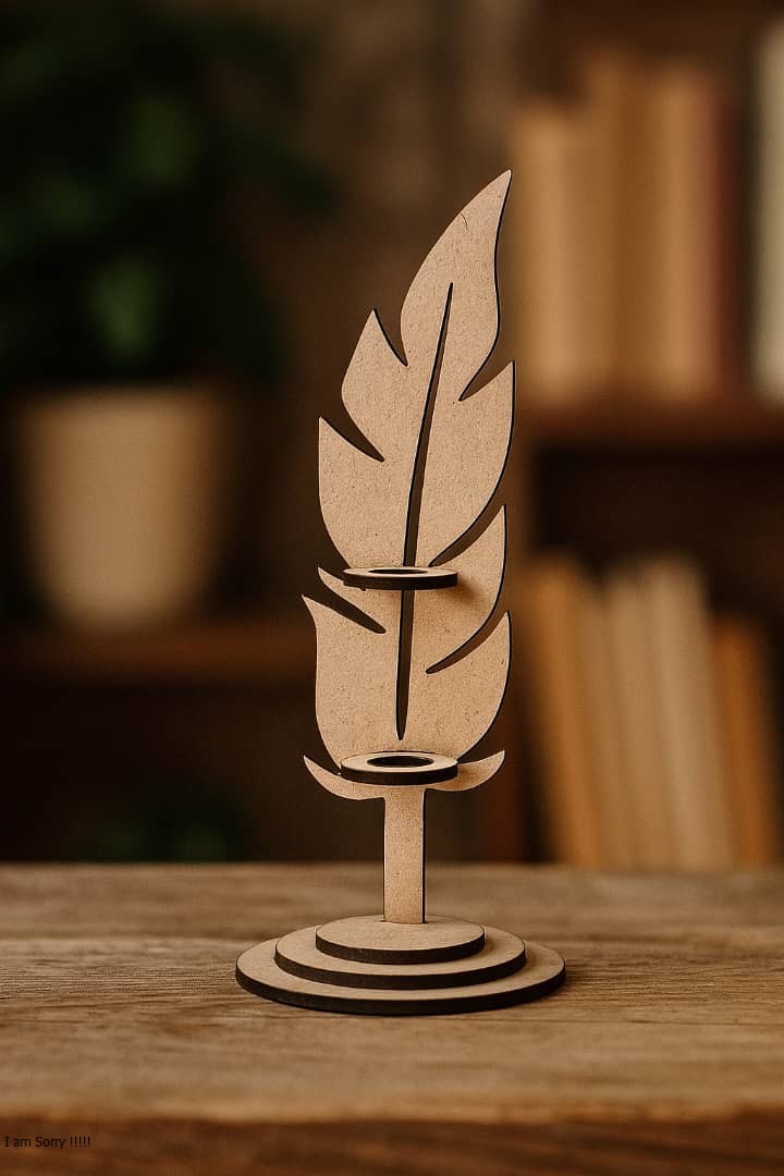 جا خودکاری و جا مدادی چوبی طرح پر