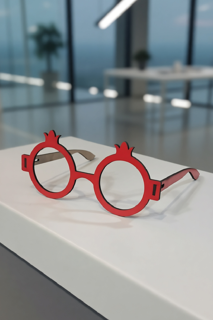 عینک یلدایی طرح انار با طراحی زیبا