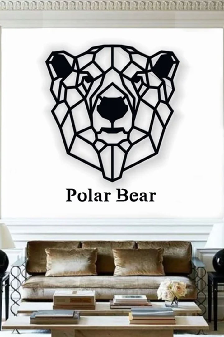 دکوراتیو خرس پولیگان با جنس MDF