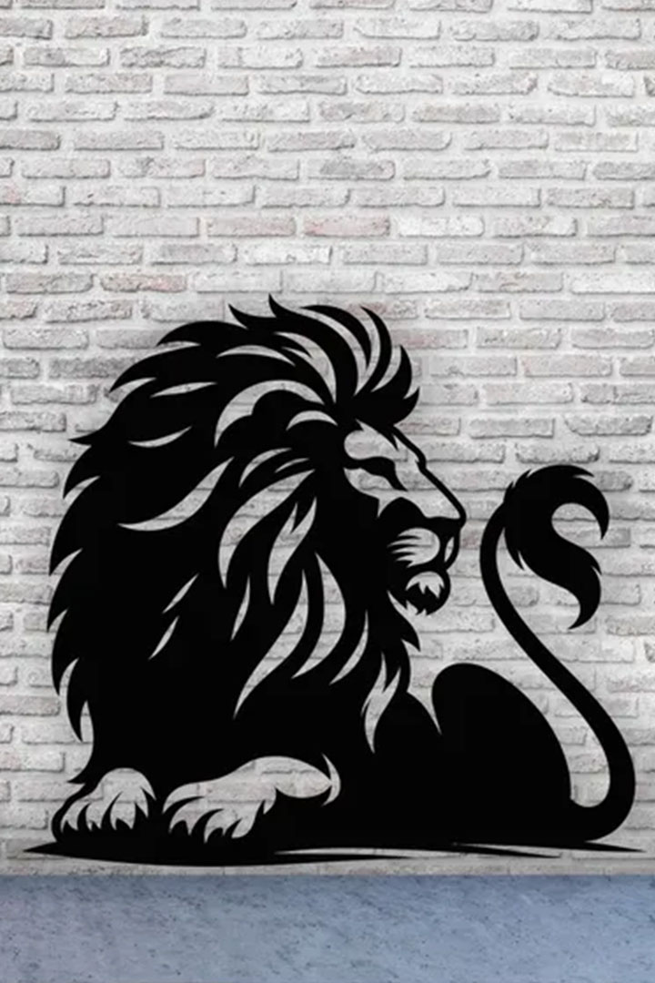 دکوراتیو شیر جنگل با جنس MDF