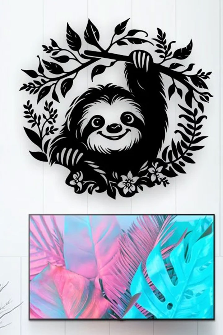 دکوراتیو خرس تنبل با جنس MDF